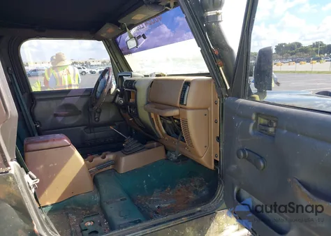 1998 Jeep Wrangler Sport из США, поврежденный, VIN 1J4FY19S3WP755988